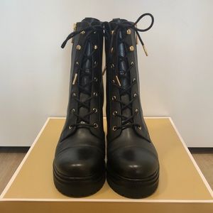 Michael Kors “Anaka Leather Combat Boot”